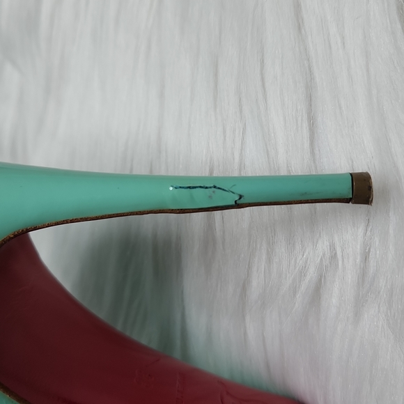 Price Firm! Christian Louboutin Pigalle Follies 38 Tiffany Blue - Picture 8 of 8